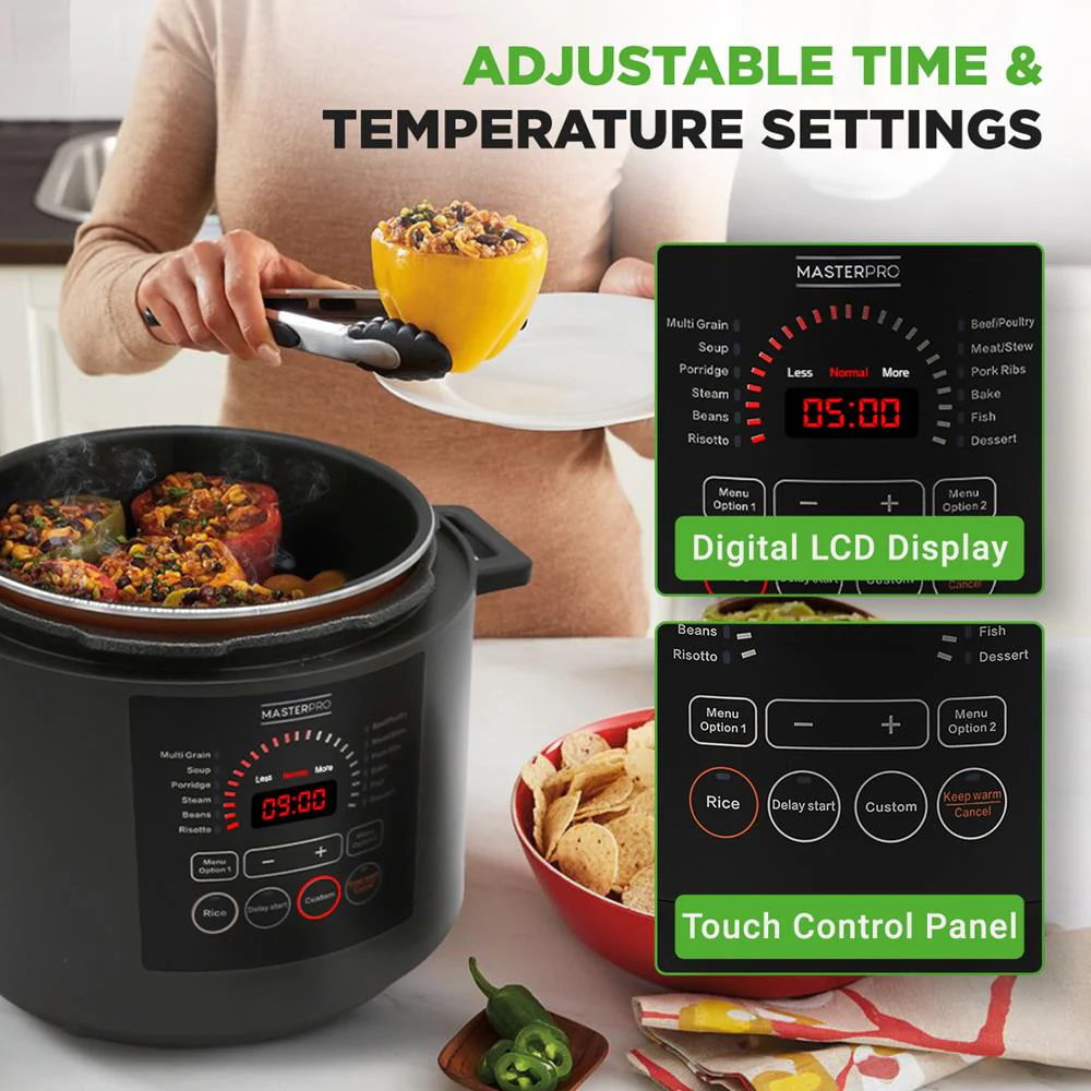 Electric Pressure Cooker 6QT Fast Cooking Stainless Steel - Image 5