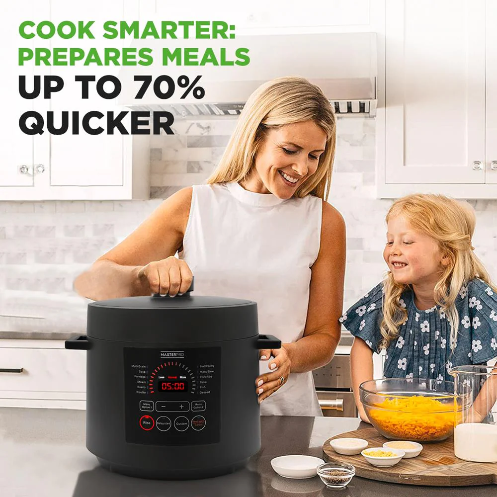 Electric Pressure Cooker 6QT Fast Cooking Stainless Steel - Image 6