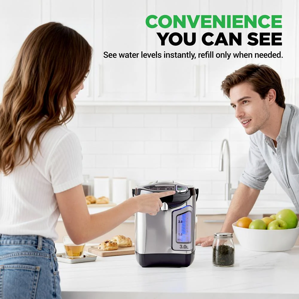 Electric Water Boiler 3L Instant Heat Stainless Steel - Image 4