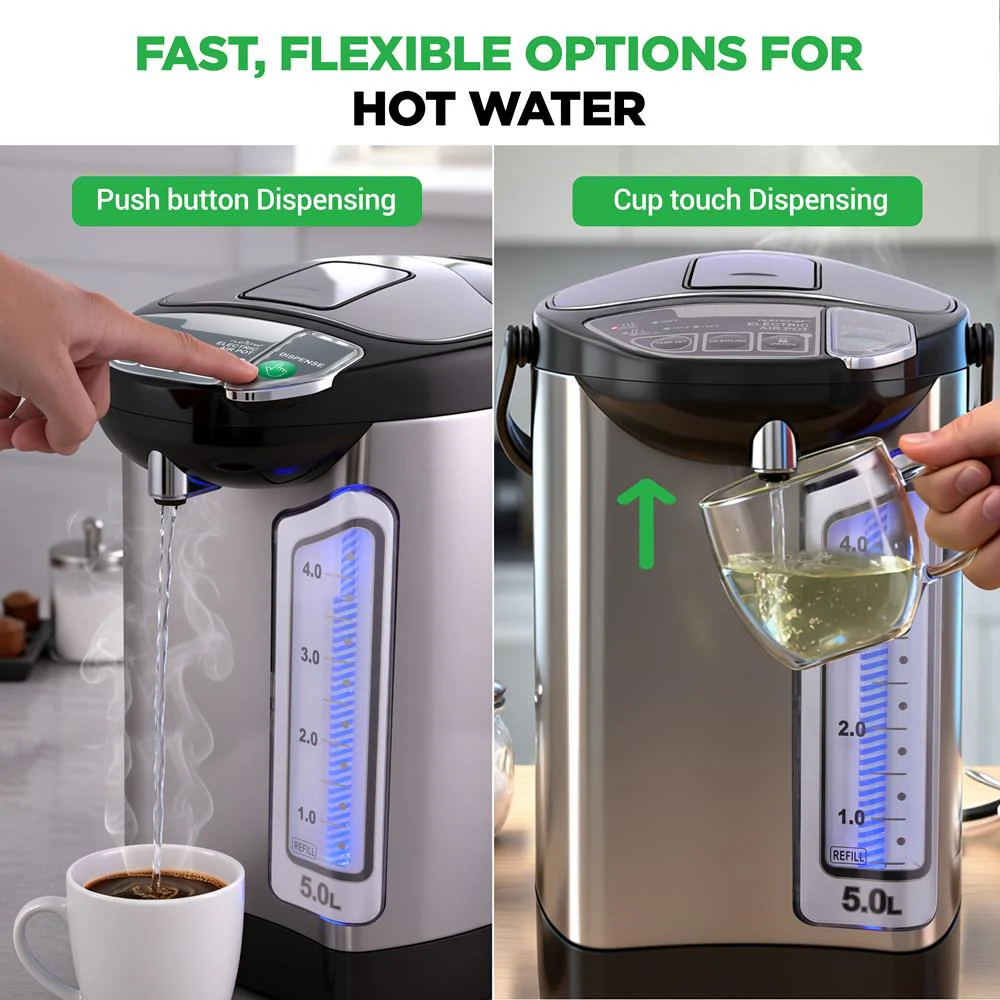 Electric Water Boiler 5L Instant Heating Stainless Steel - Image 2