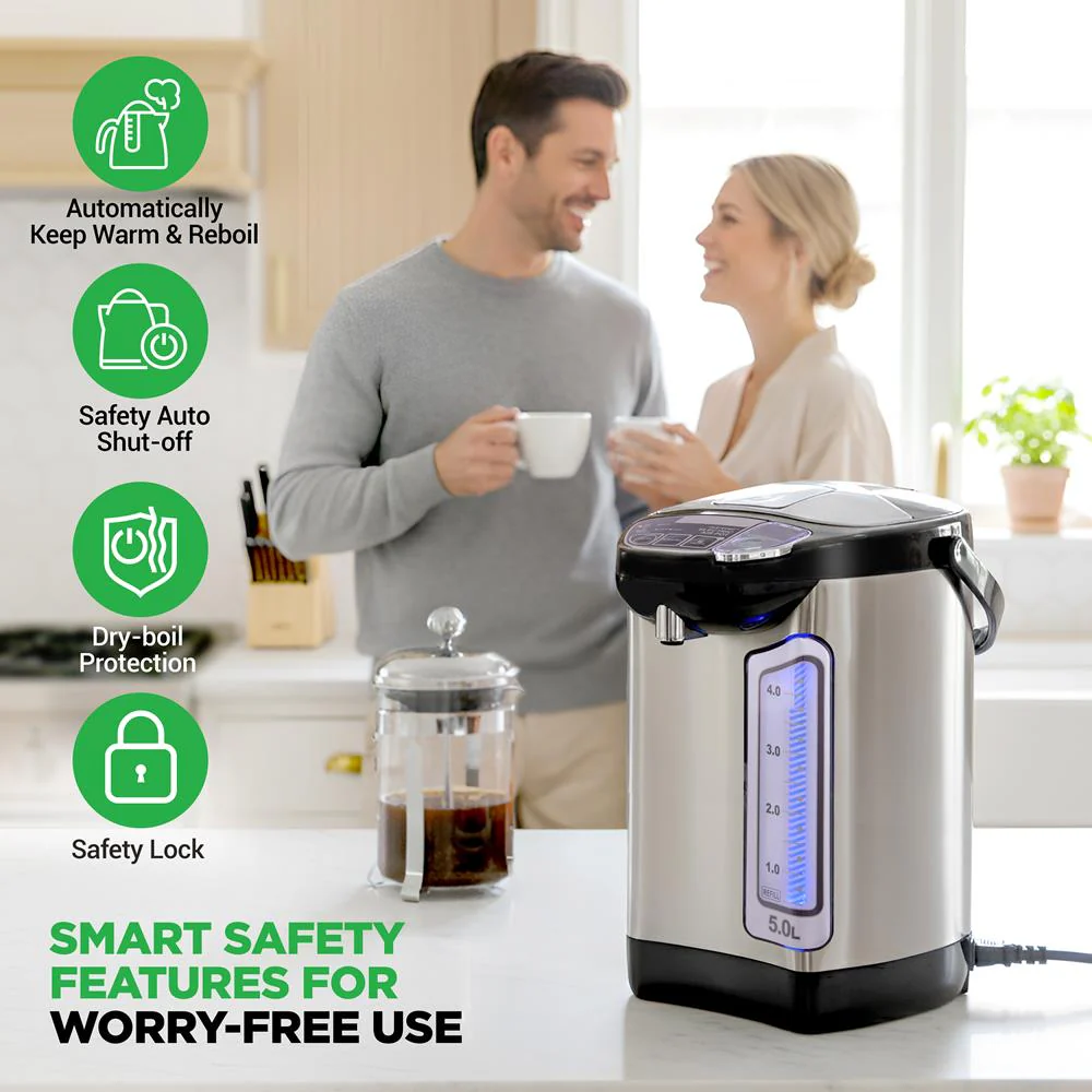 Electric Water Boiler 5L Instant Heating Stainless Steel - Image 5