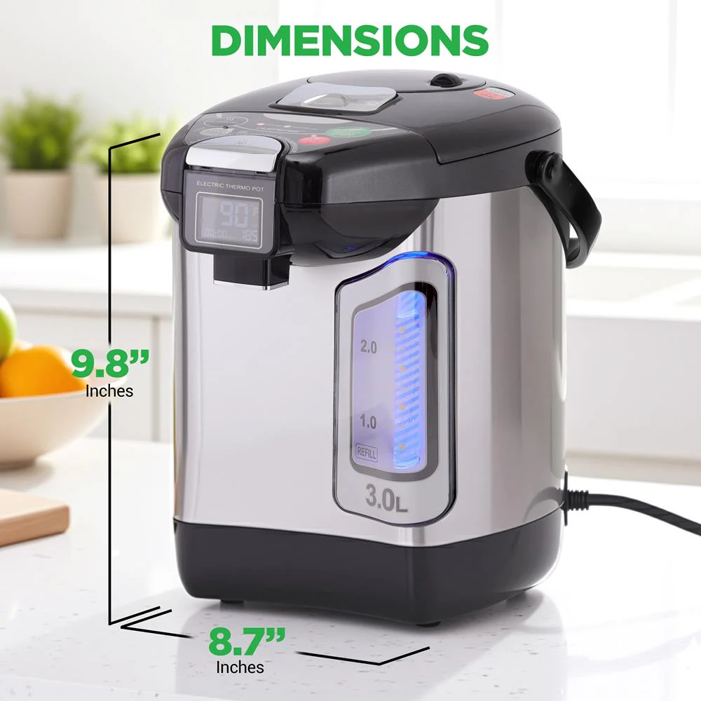 Digital Water Boiler 3L - Instant Heating, LCD Display, Stainless Steel - Image 7