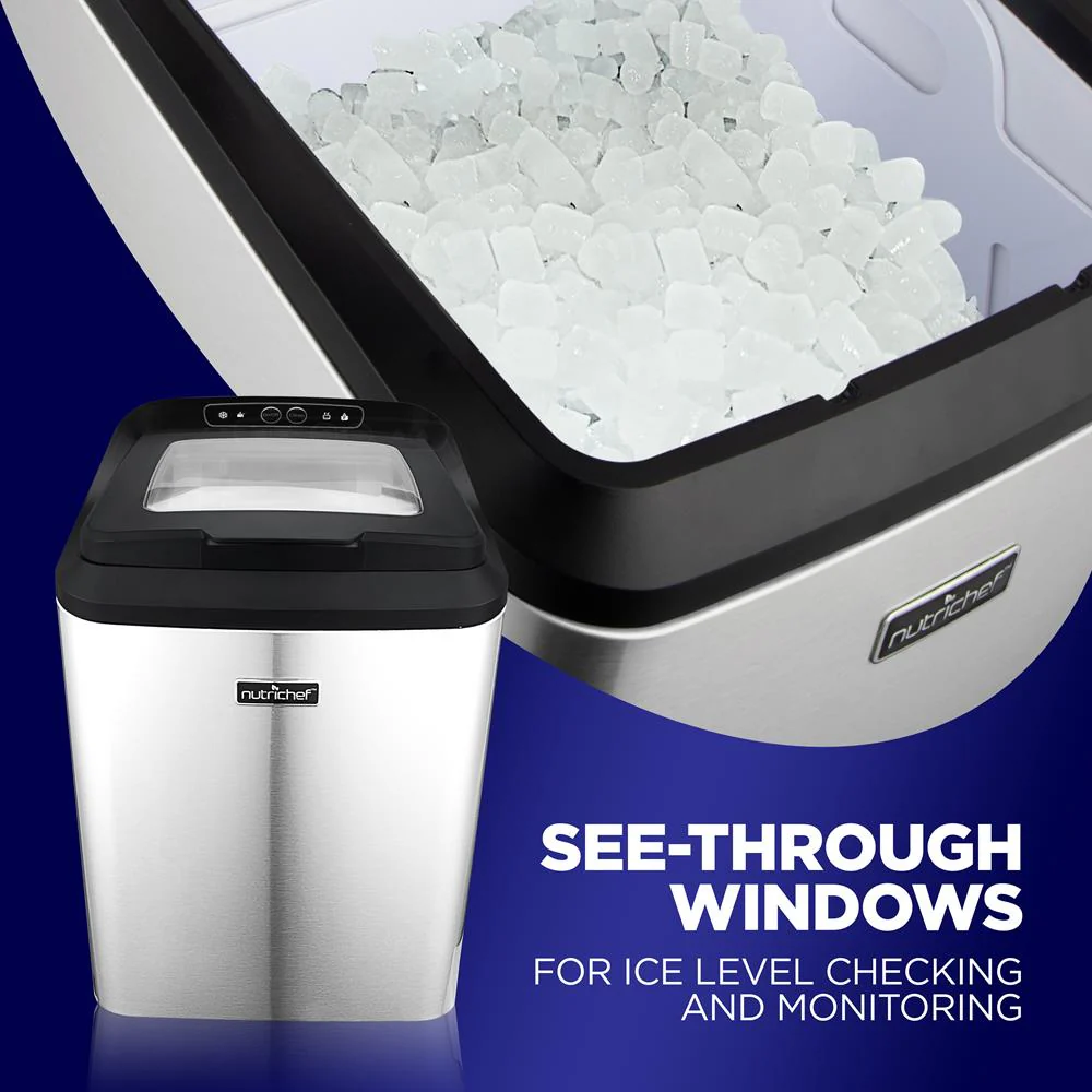 Countertop Nugget Ice Maker - Fast 26 lbs/Day, Stainless Steel - Image 5