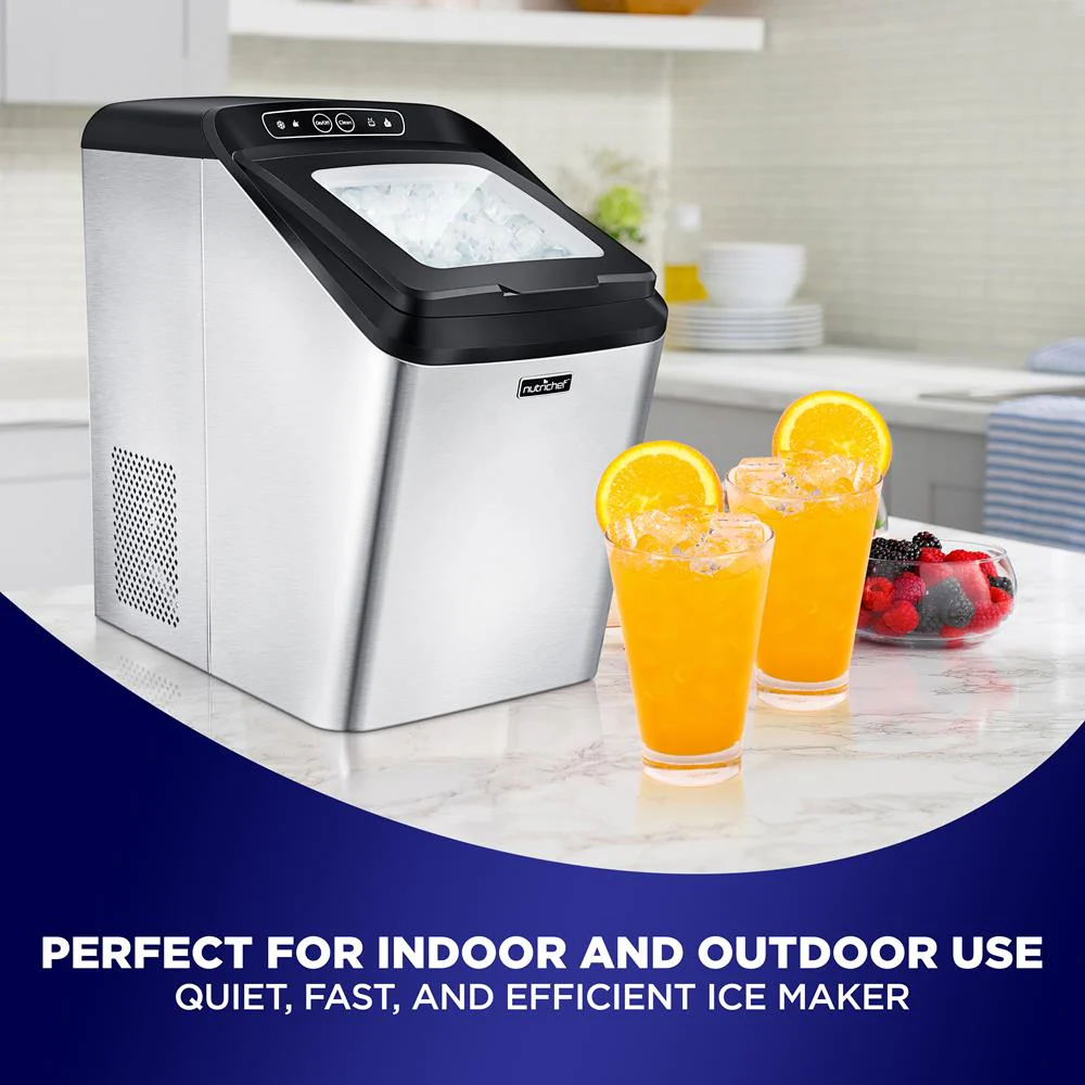 Countertop Nugget Ice Maker - Fast 26 lbs/Day, Stainless Steel - Image 6