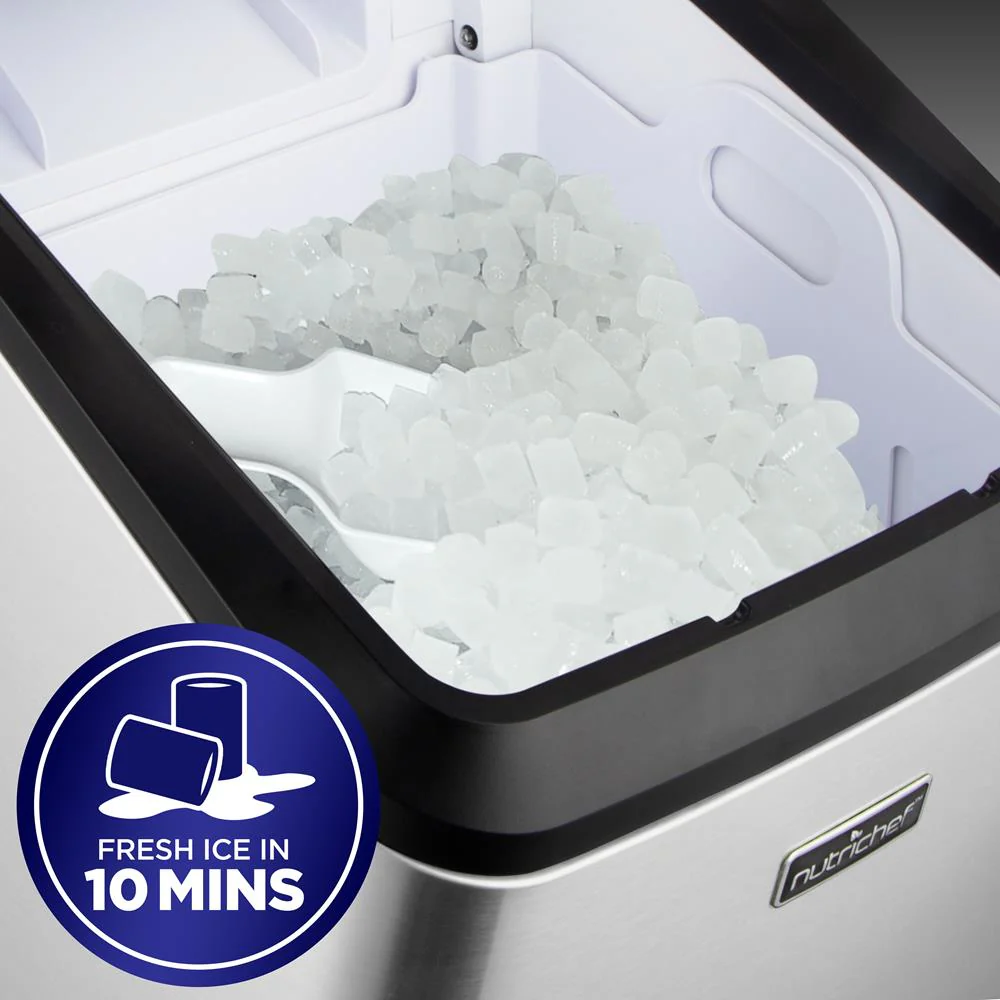 Countertop Nugget Ice Maker - Fast 26 lbs/Day, Stainless Steel - Image 9
