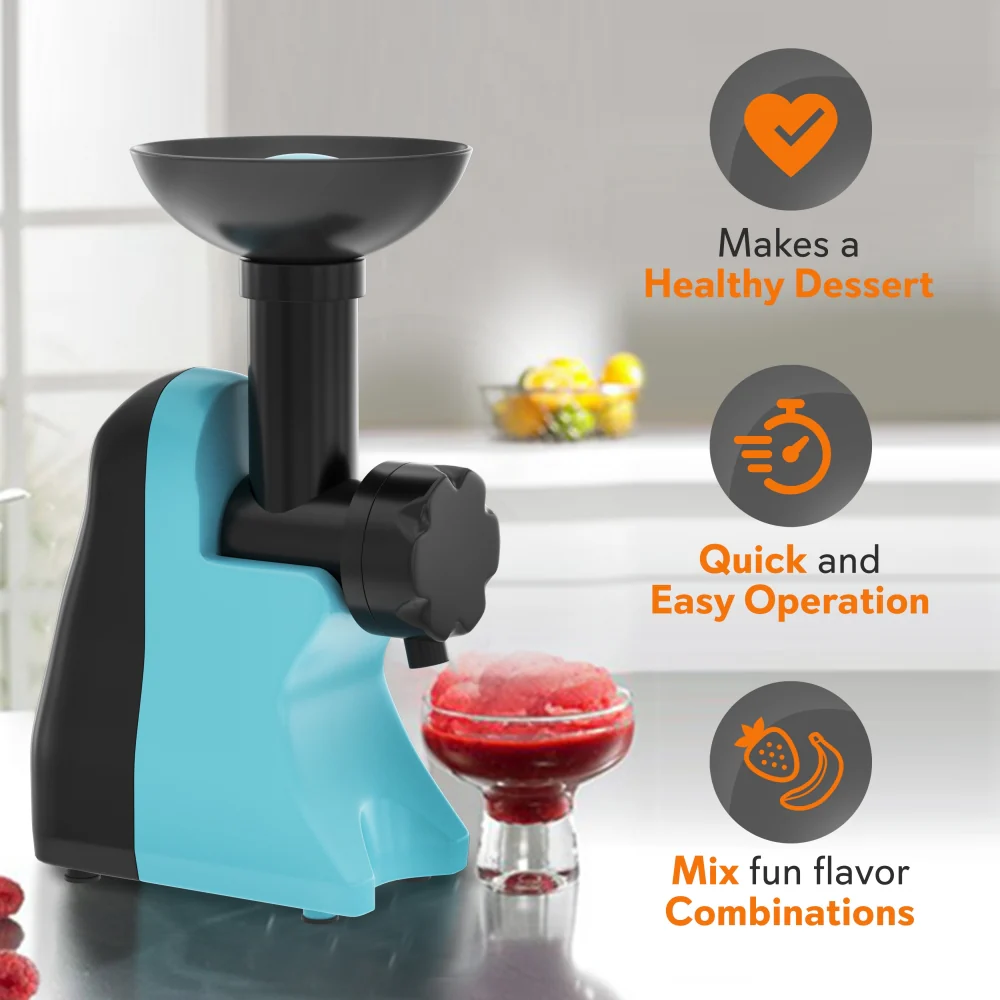 Electric Frozen Dessert Maker - Healthy Treats - 150W - Blue - Image 2