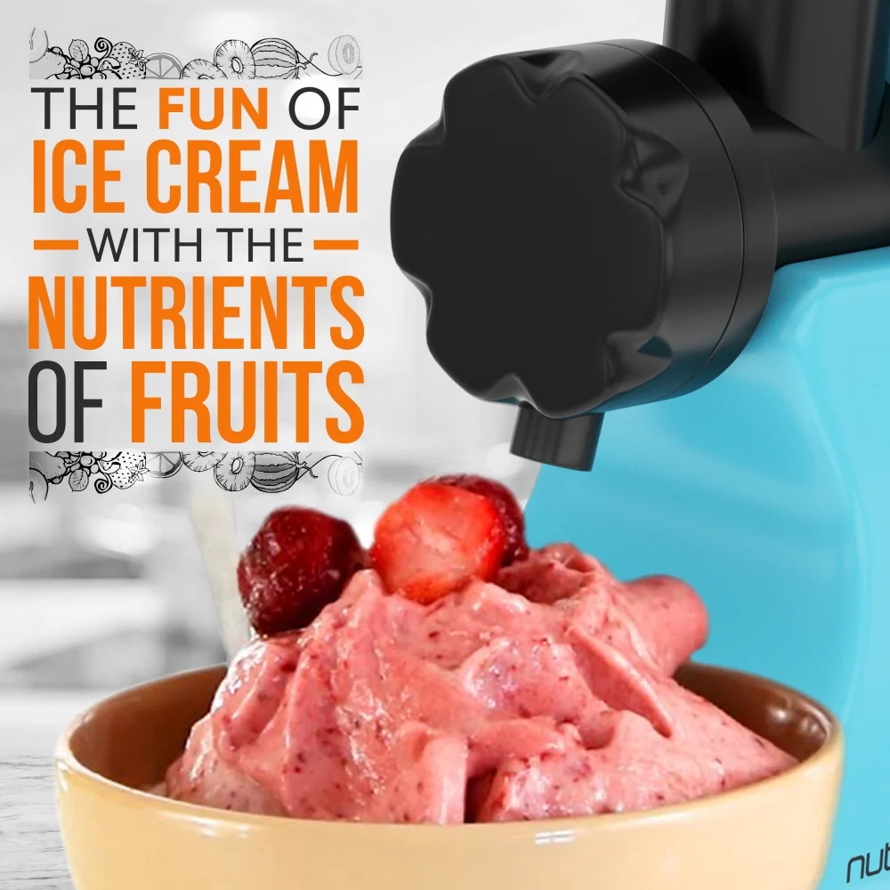 Electric Frozen Dessert Maker - Healthy Treats - 150W - Blue - Image 3