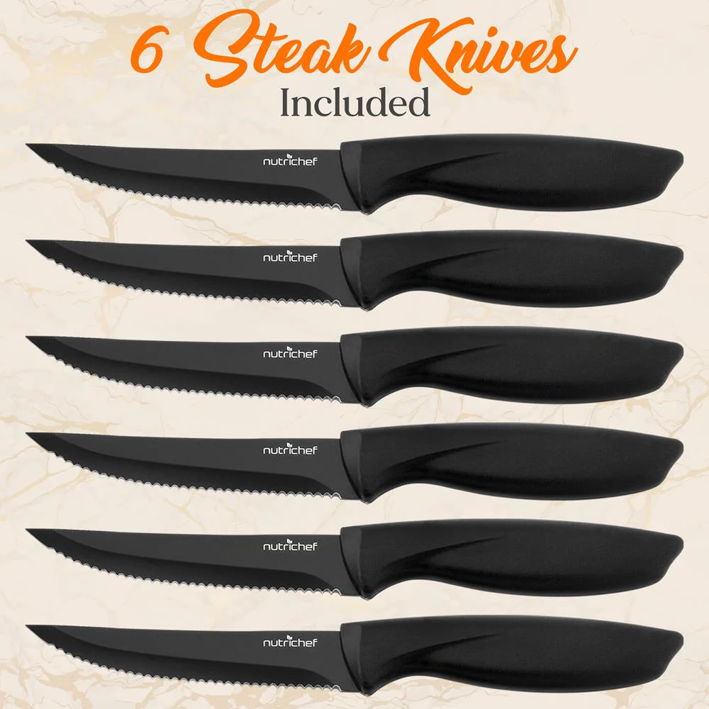 17-Piece Kitchen Knife Set - Precision Cutting - Stainless Steel - Acrylic Stand - Image 3