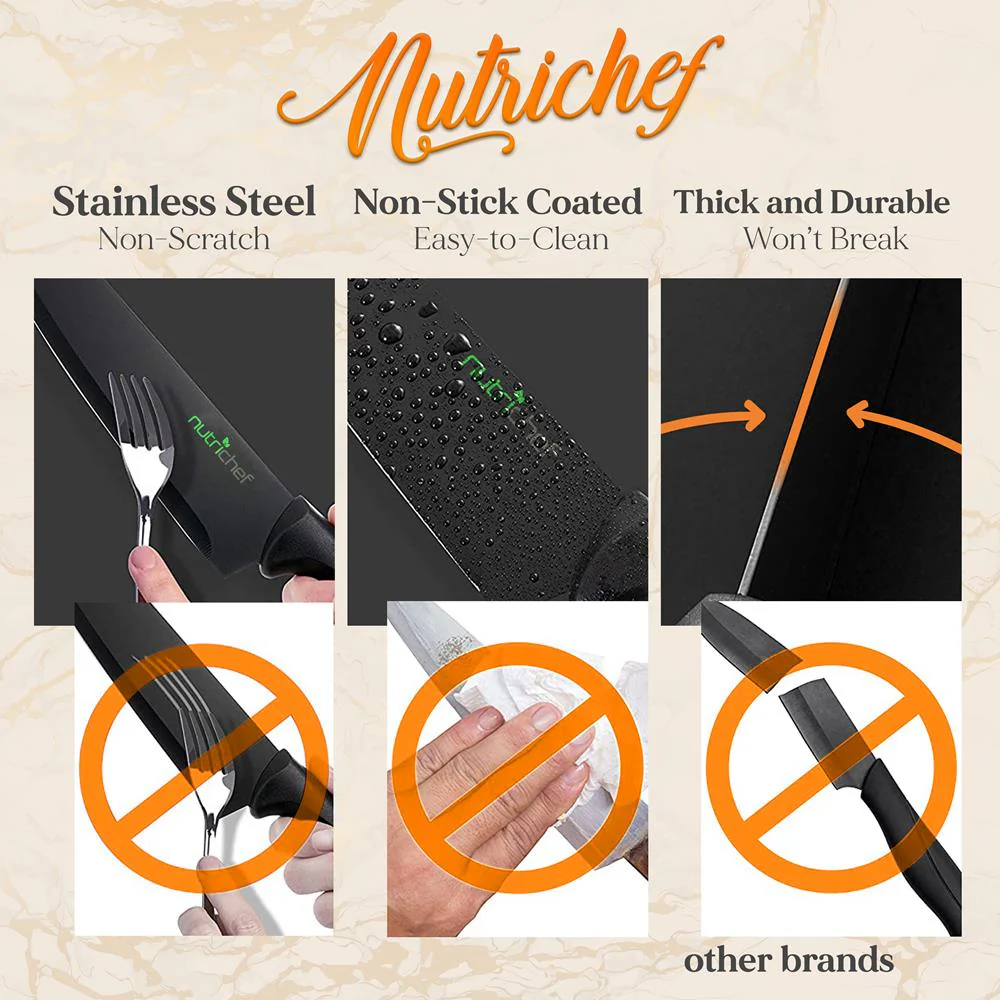 7-Piece Knife Set for Precision Cutting, Stainless Steel, Acrylic Stand - Image 3