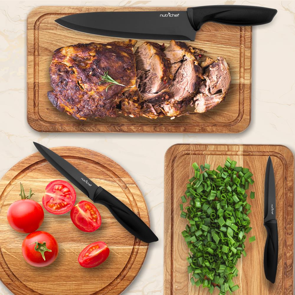 7-Piece Knife Set for Precision Cutting, Stainless Steel, Acrylic Stand - Image 5
