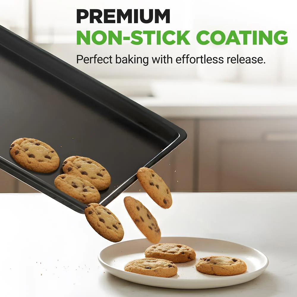 Nonstick XL Baking Pan 22"x16" Carbon Steel Dishwasher Safe - Image 6
