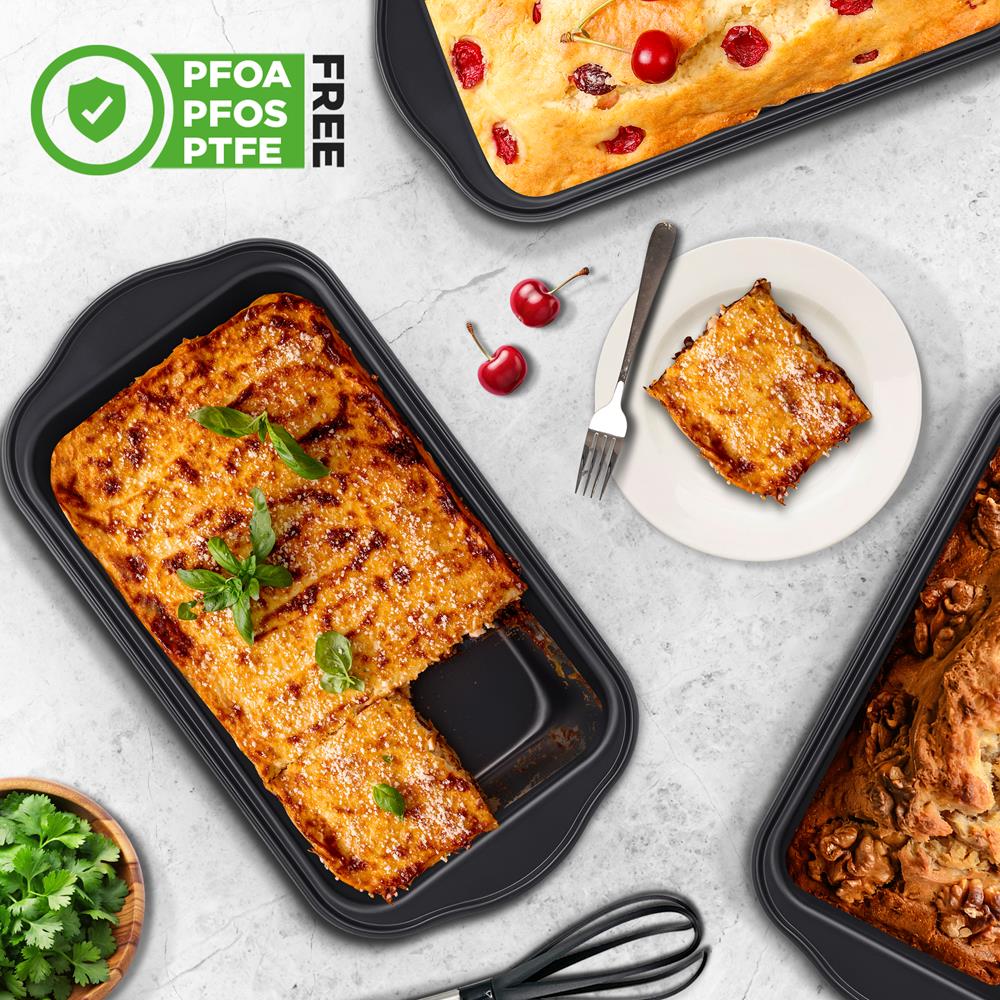 Loaf Pans Set of 4, Quick Heat, Non-Stick Carbon Steel, Oven Safe - Image 4