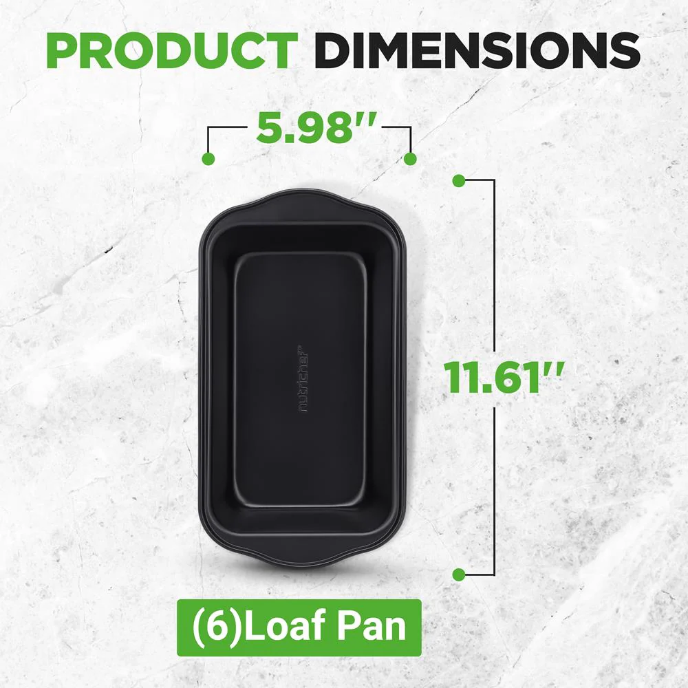 Loaf Pans Set of 6, Quick Heat, Non-Stick Carbon Steel, Easy Grip Handles - Image 6