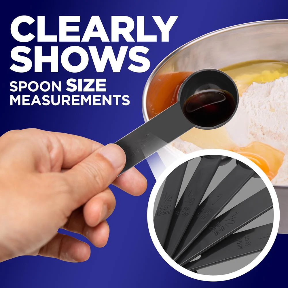 5-Piece Measuring Spoon Set - Precise Measurements - Polypropylene - Image 4