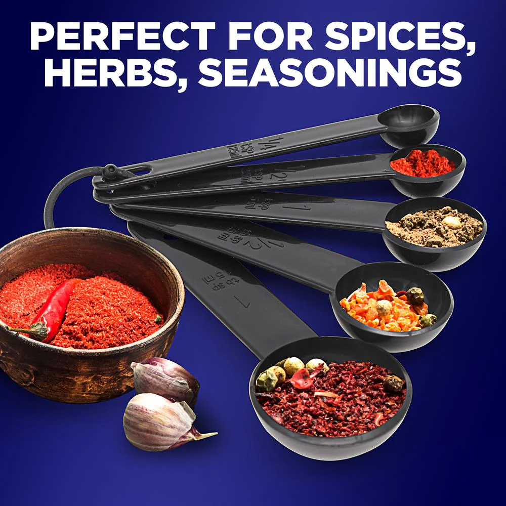 5-Piece Measuring Spoon Set - Precise Measurements - Polypropylene - Image 5