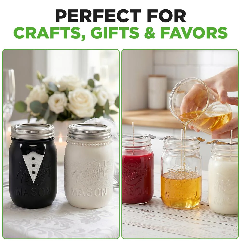 Glass Mason Jars - Image 4