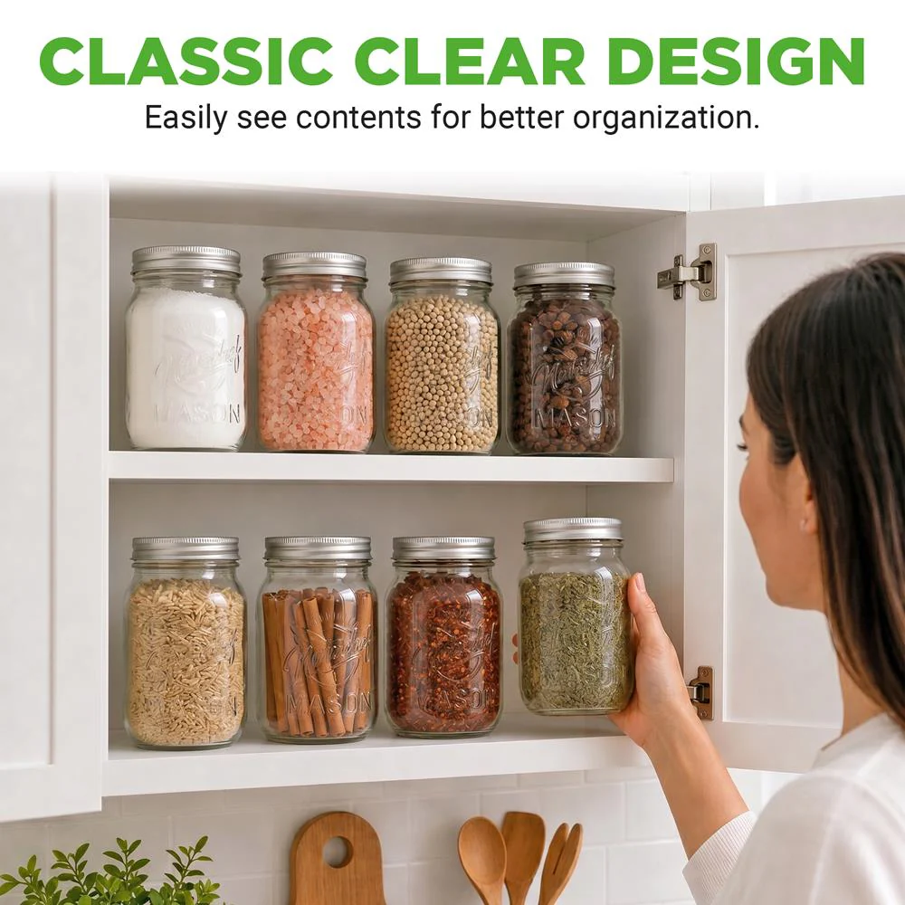 Glass Mason Jars - Image 5