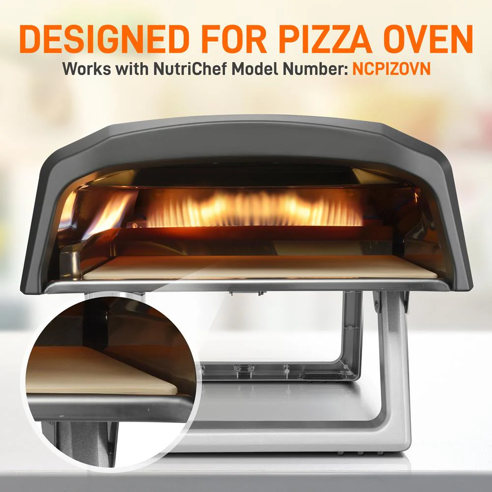 12.8" Pizza Stone for Even Heat, Thermal Shock Resistant, Silicone - Image 3