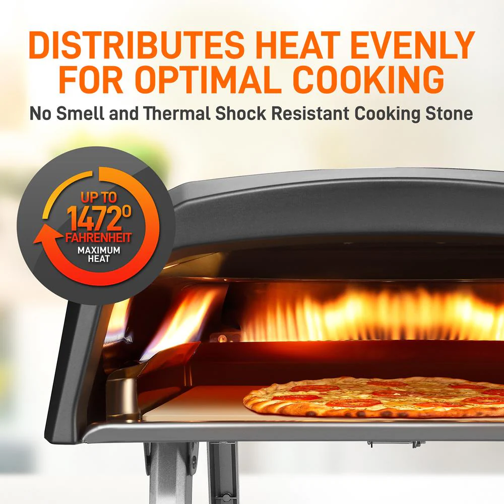 12.8" Pizza Stone for Even Heat, Thermal Shock Resistant, Silicone - Image 4