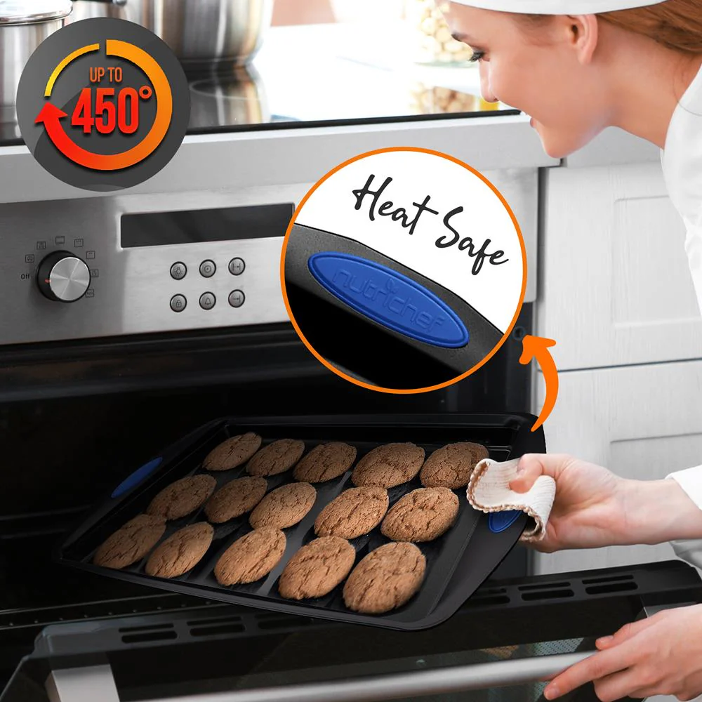 15-Piece Nonstick Bakeware Set, Durable Carbon Steel, Gold - Image 5
