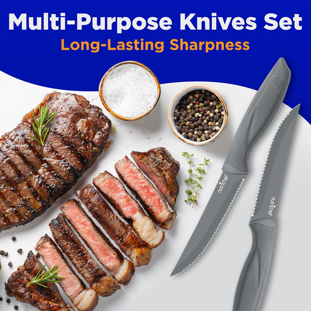 8-Piece Steak Knife Set - Long-Lasting Sharpness, Non-stick Stainless Steel - Image 5