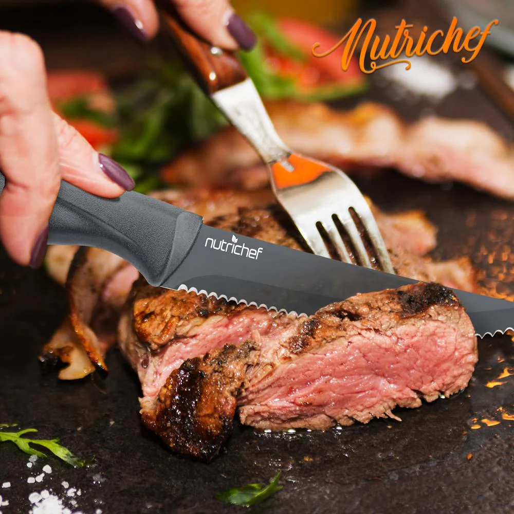 8-Piece Steak Knife Set - Long-Lasting Sharpness, Non-stick Stainless Steel - Image 7