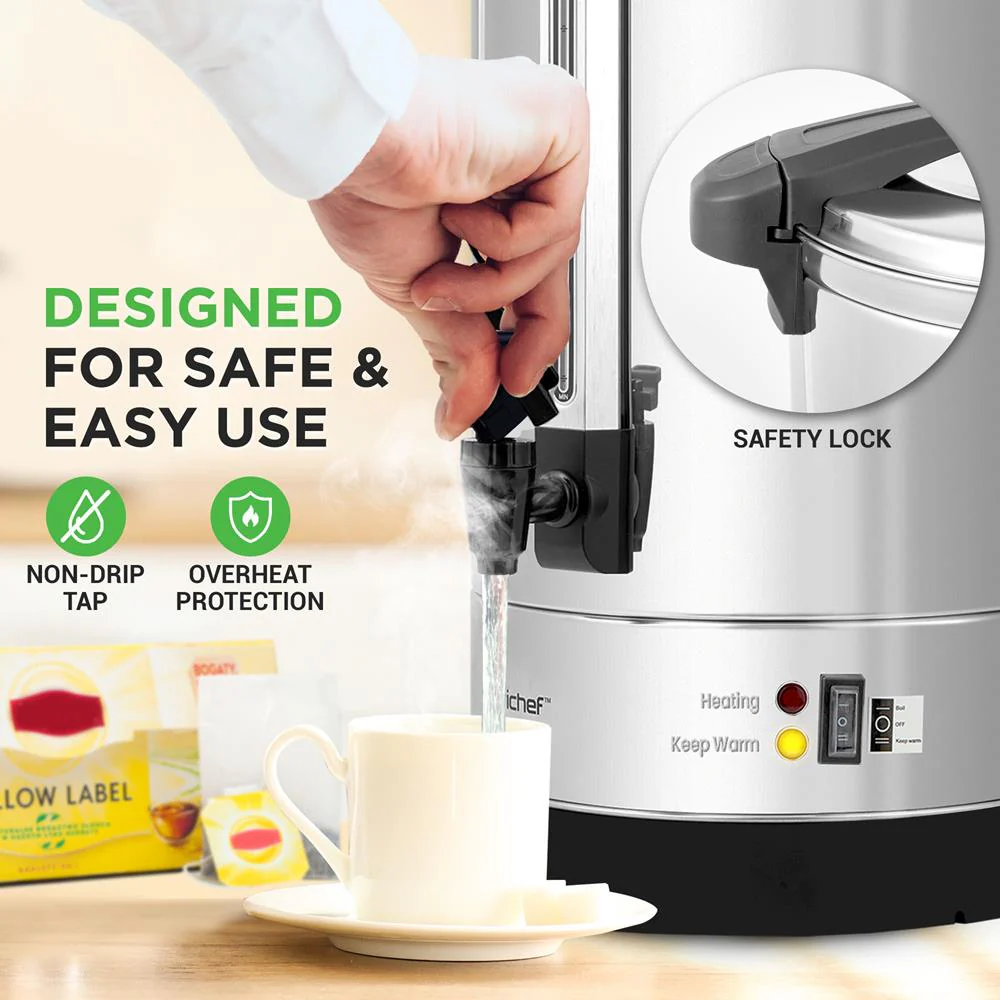 19L Water Boiler & Dispenser, Quick Heat, Stainless Steel, Silver - Image 4