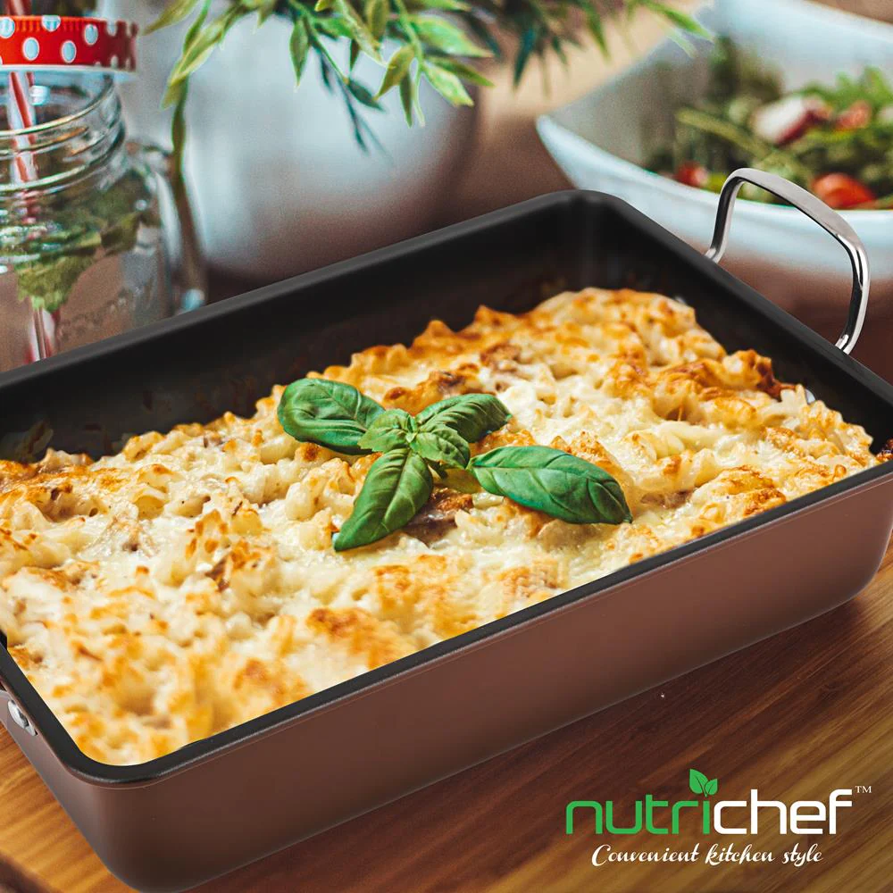 Nonstick Carbon Steel Roasting Pan With Wire Handle - Image 8