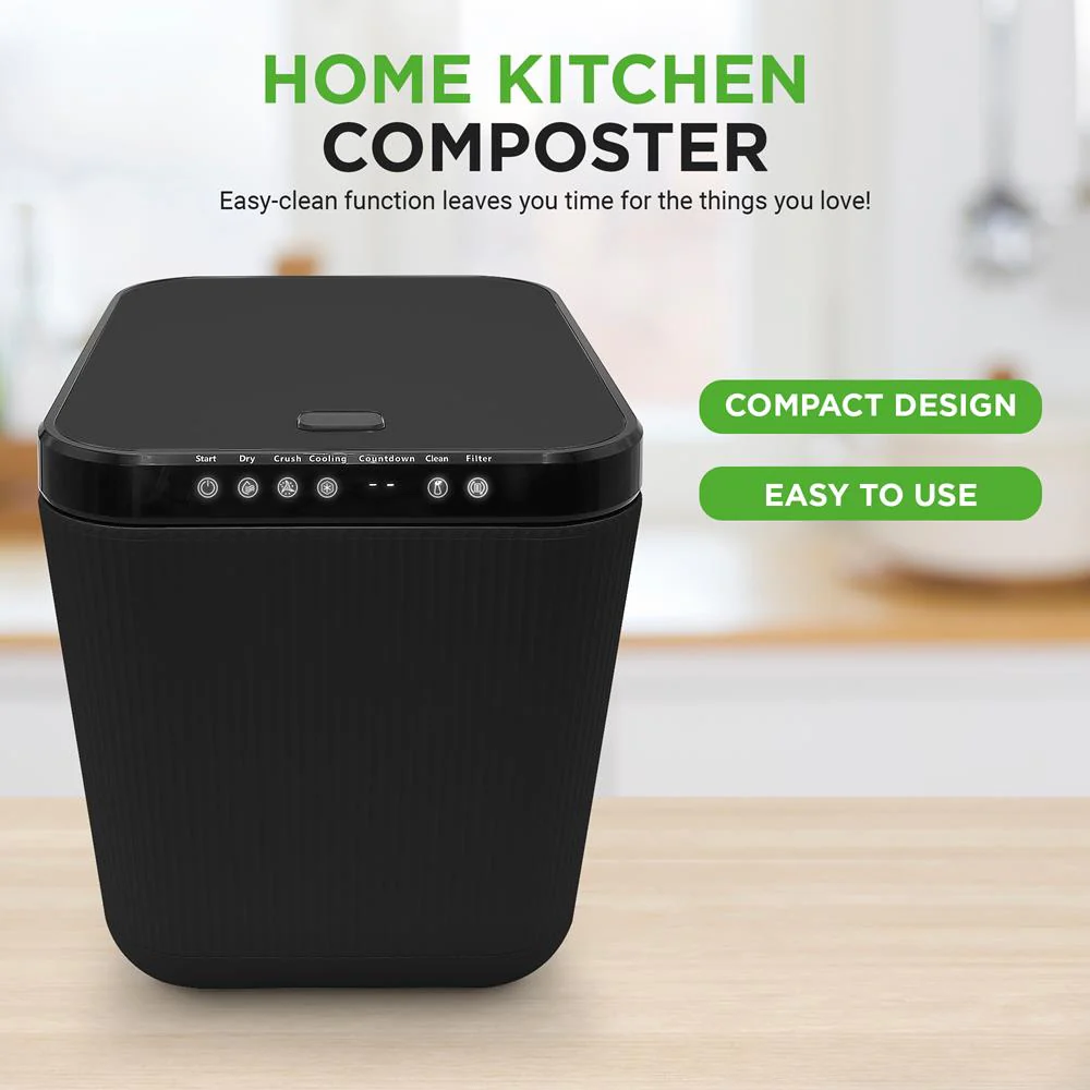 3L Electric Kitchen Composter - Efficient Waste Breakdown, Grey - Image 5