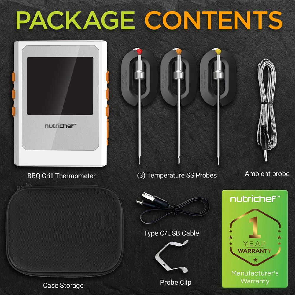 Wireless Meat Thermometer, Remote Alerts, 2 Stainless Probes, Digital Display - Image 9