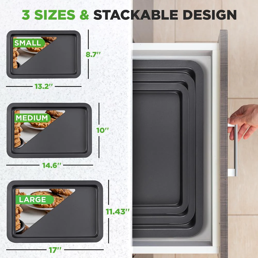 Nonstick Cookie Sheet Baking Pan - Image 3