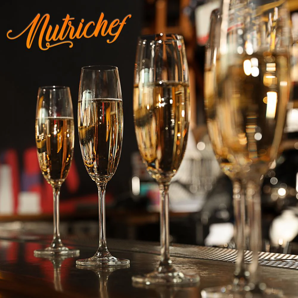 Champagne Flutes Set of 2, Preserve Bubbles, Lead-Free Crystal - Image 6