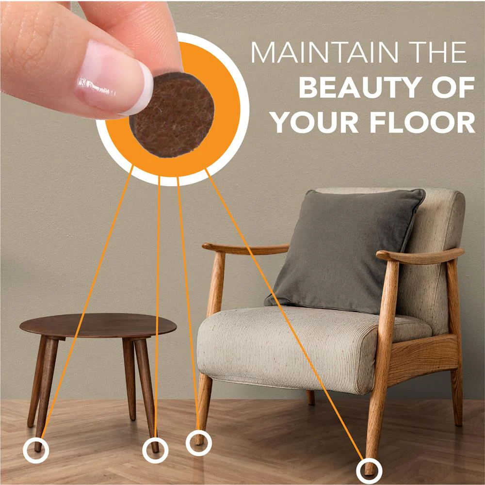 Felt Furniture Pads 45-Pack, Protect Floors, Anti-Scratch, Easy Install - Image 3