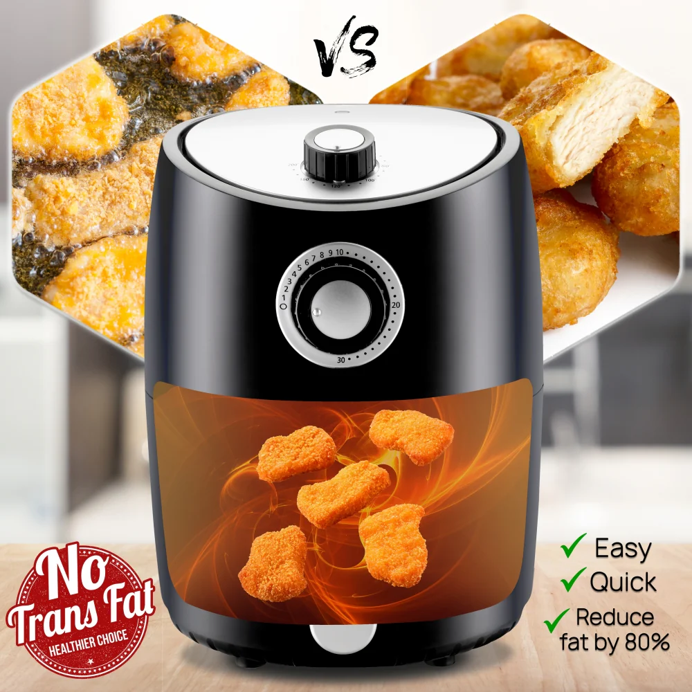 Countertop Air Fryer Oven Cooker - Healthy Kitchen Convection Air Fry Cooking - Image 4
