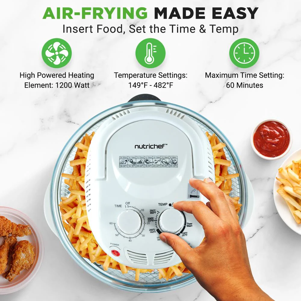 Halogen Oven Air-Fryer / Infrared Convection Cooker, Healthy Kitchen Countertop Cooking - Image 3