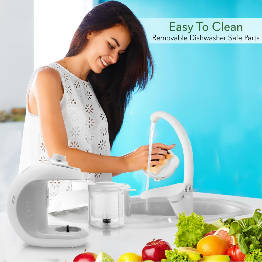 Baby Food Maker 2-in-1 Steamer & Blender Adjustable Timer Dishwasher Safe - Image 4