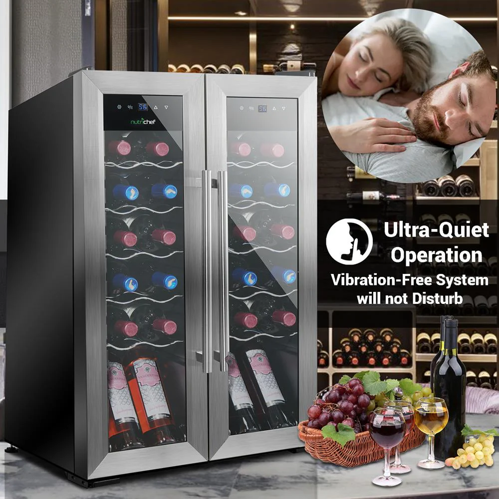 24 Bottle Wine Cooler - Quiet Compressor, Stainless Steel Door - Image 6