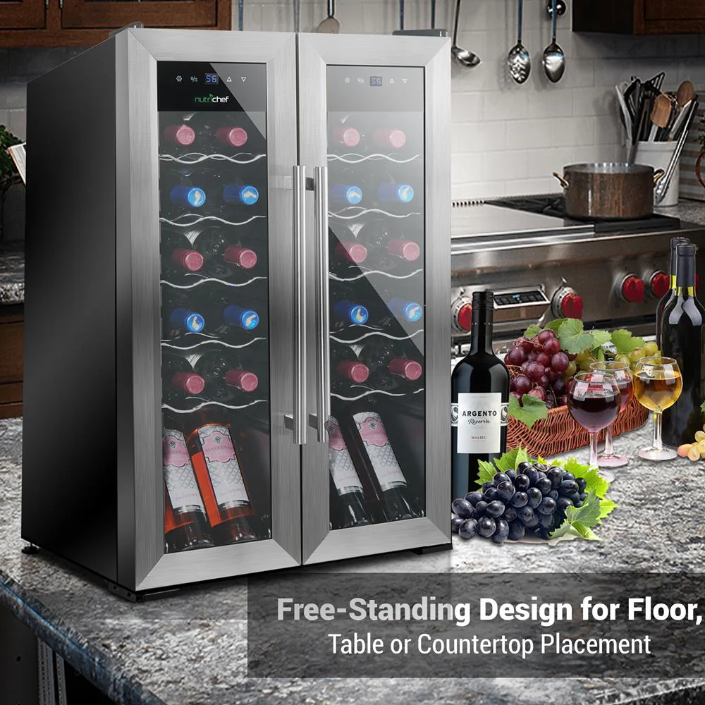 24 Bottle Wine Cooler - Quiet Compressor, Stainless Steel Door - Image 7