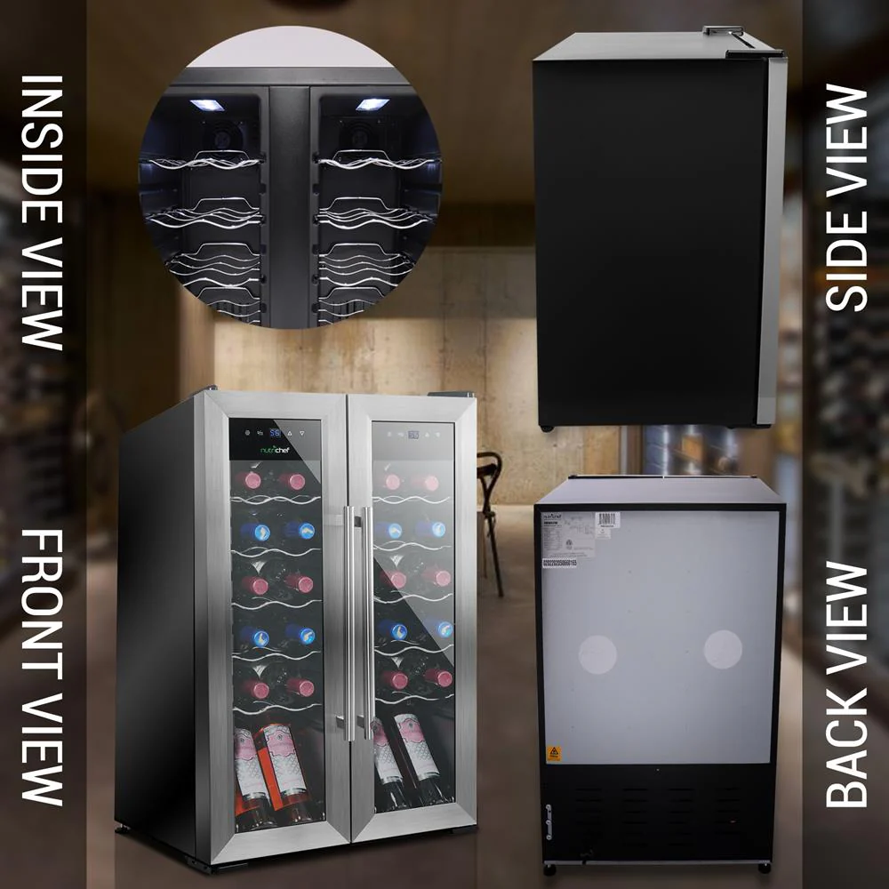 24 Bottle Wine Cooler - Quiet Compressor, Stainless Steel Door - Image 9