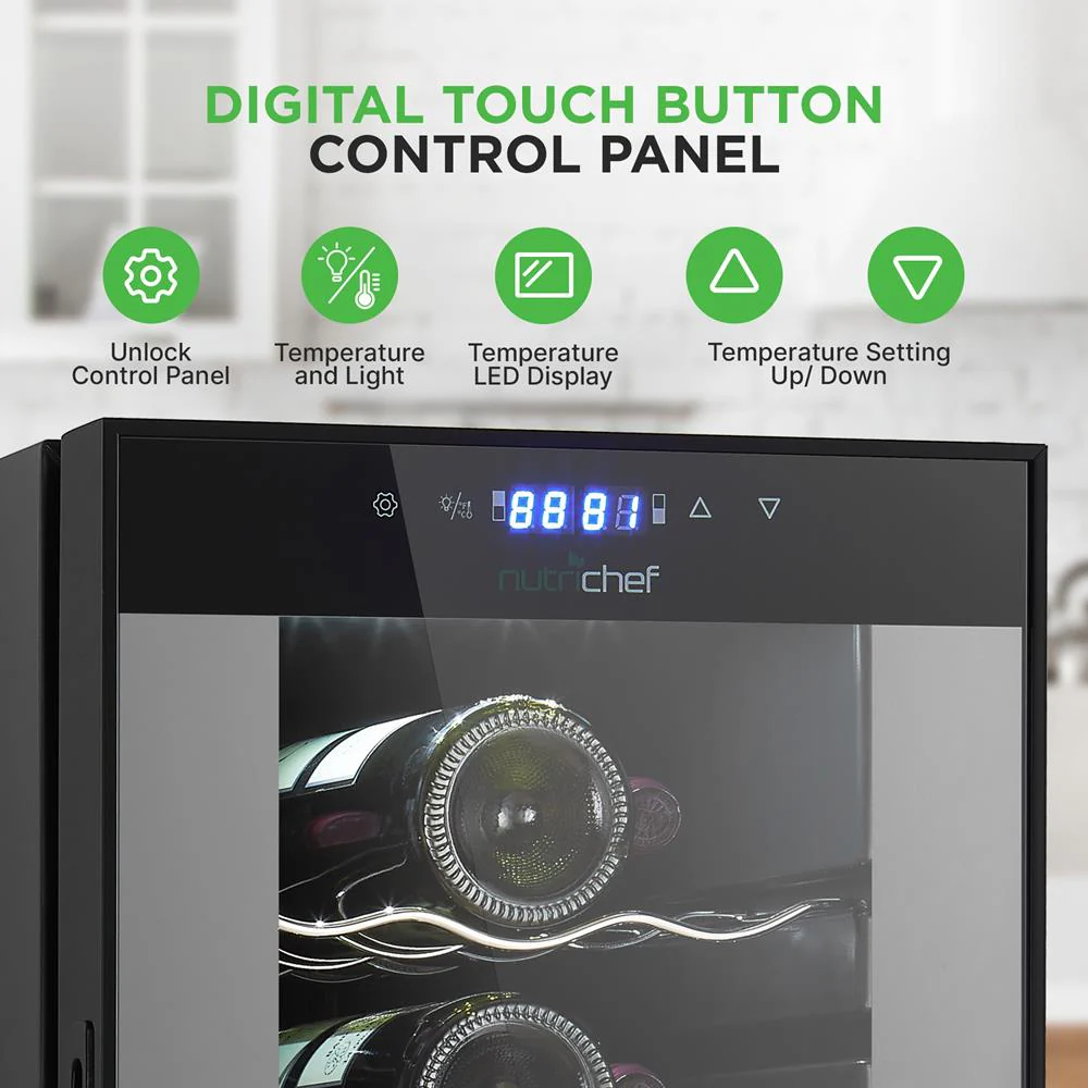 18 Bottle Wine Fridge, Dual Zone, Adjustable Temp, Quiet Operation - Image 5