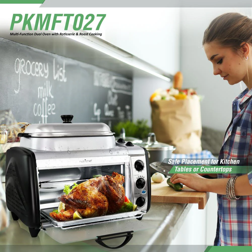 Multi-Function Oven with Rotisserie, Dual Zone, 1780W, Tempered Glass - Image 5