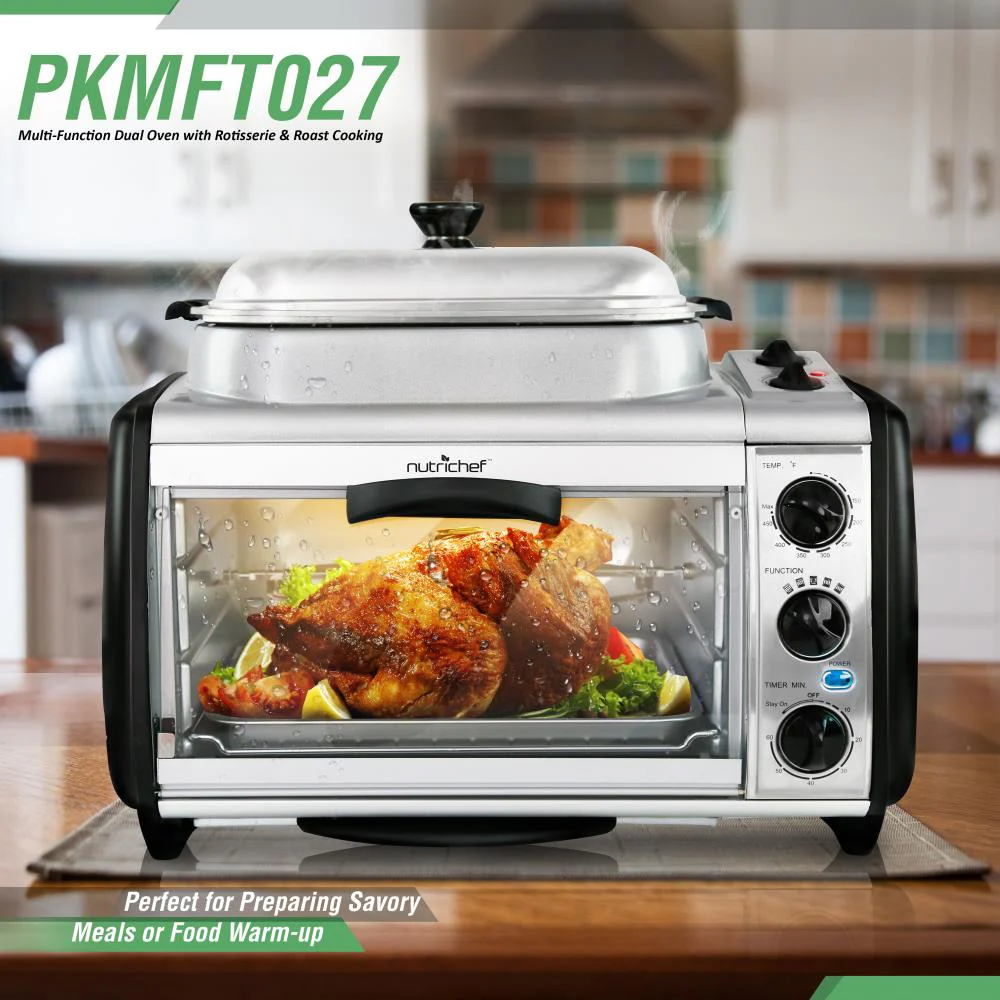Multi-Function Oven with Rotisserie, Dual Zone, 1780W, Tempered Glass - Image 6
