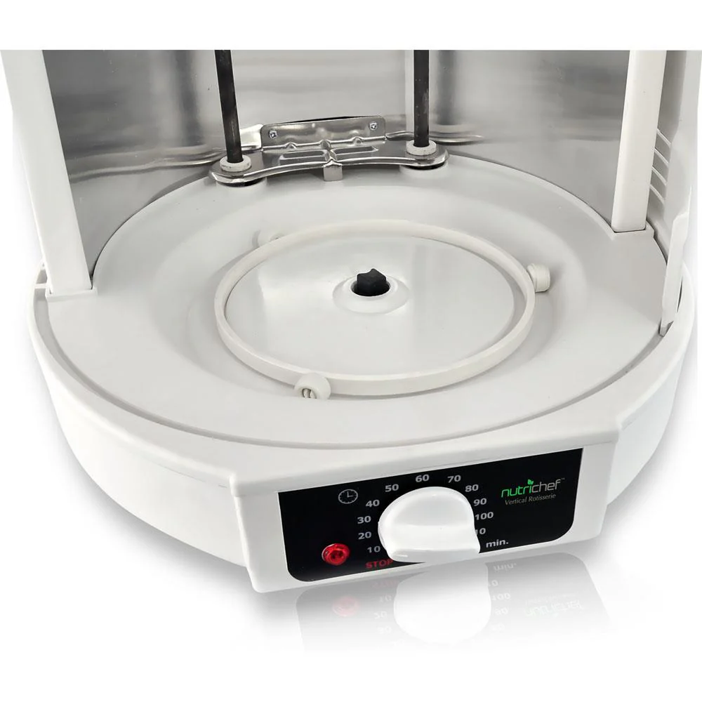 Vertical Rotisserie Oven - Fat-Reducing Dual Heating - White - Image 6