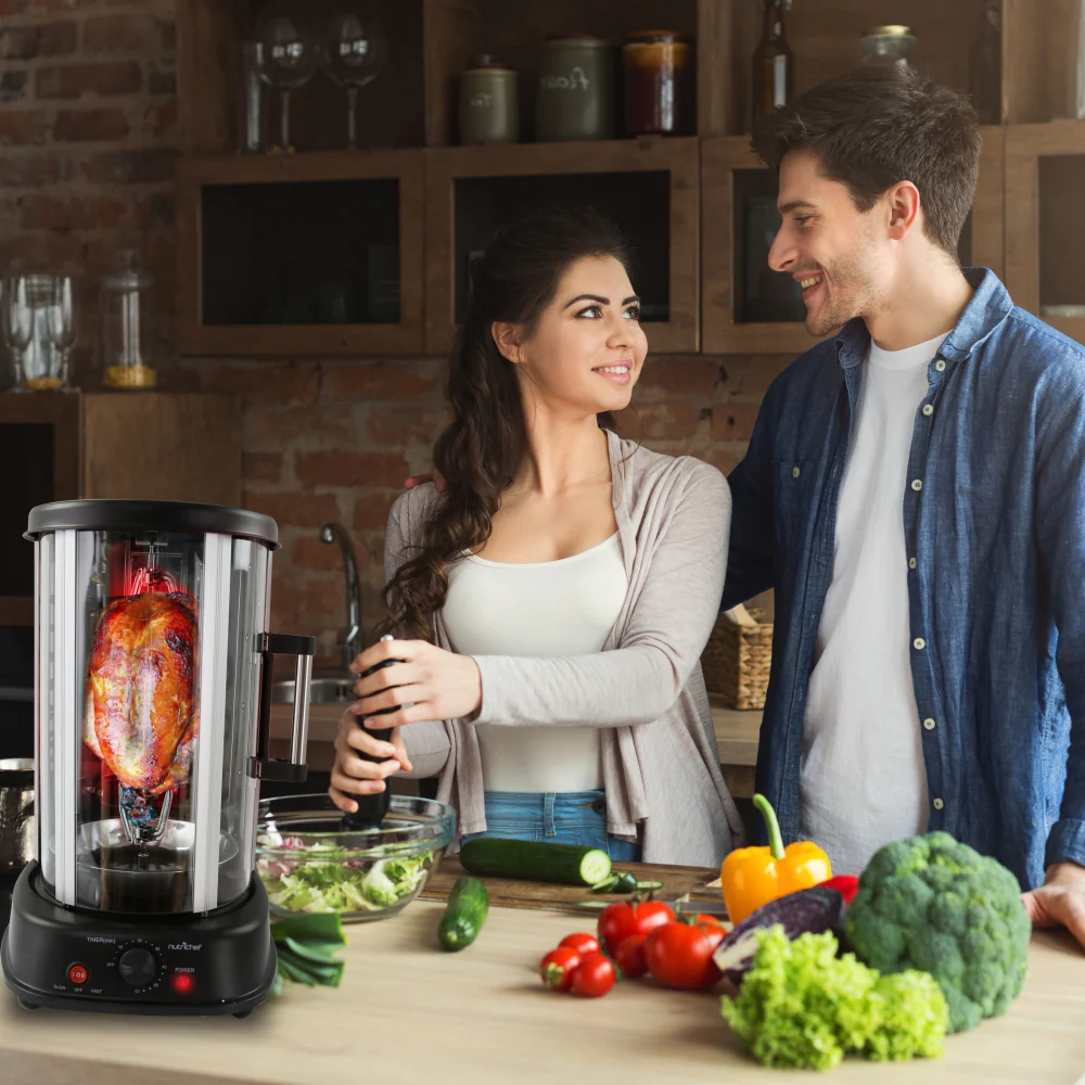 Vertical Rotisserie Oven - Rotating Kebob Cooker - Image 6
