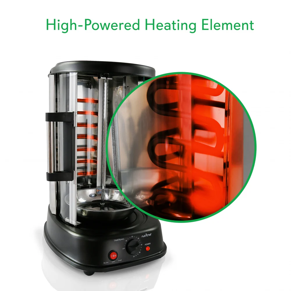 Vertical Rotisserie Oven - Rotating Kebob Cooker - Image 5