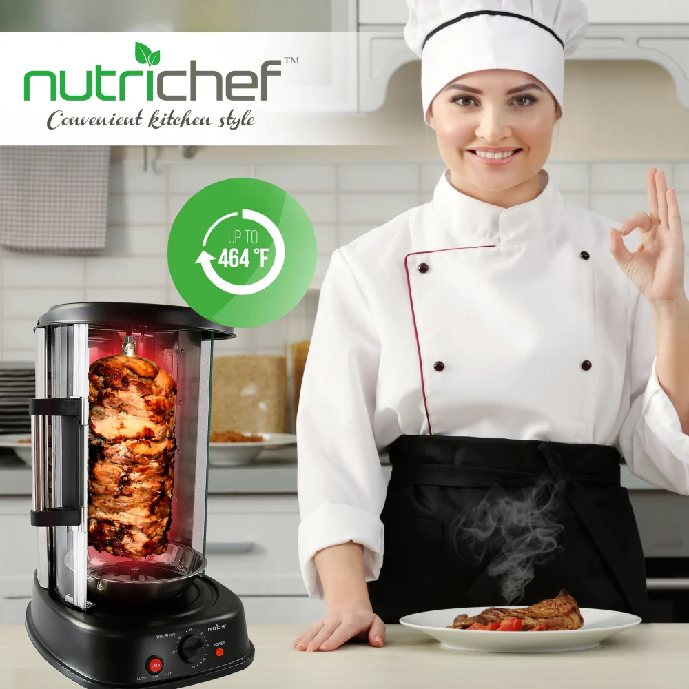 Vertical Rotisserie Oven - Rotating Kebob Cooker - Image 7