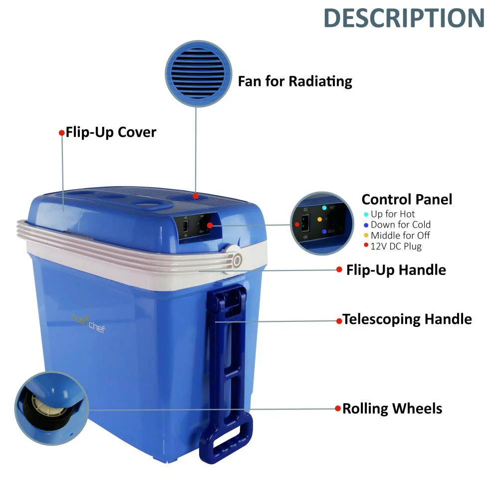 Electric Cooler & Warmer - Mini Fridge With Thermo Heating Ability, 30+ Liter - Image 4