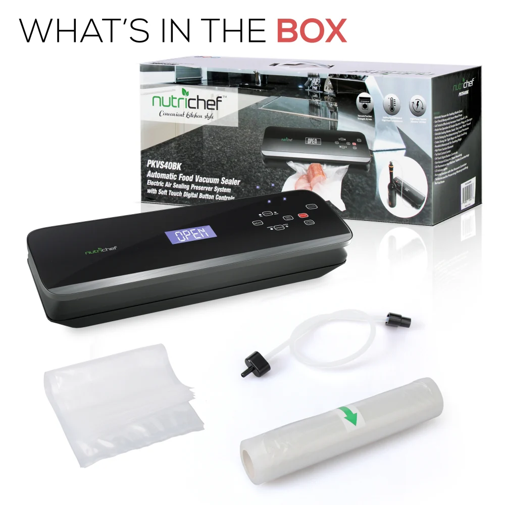 Automatic Food Vacuum Sealer - Electric Air Sealing Preserver System With Soft Touch Digital Button Controls - Image 7
