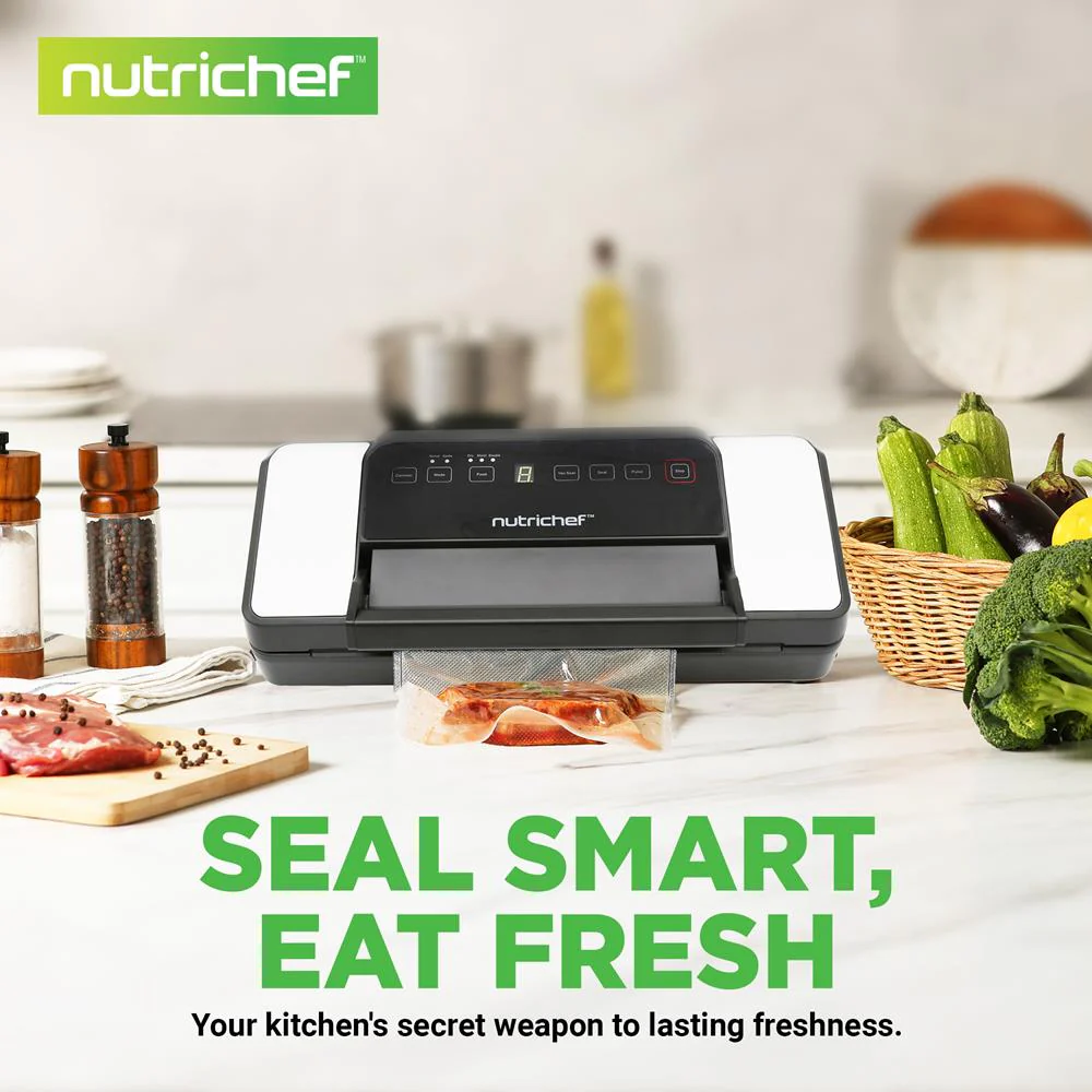 Vacuum Sealer for Food Freshness, Dual Seal, Built-in Cutter, High Suction - Image 7