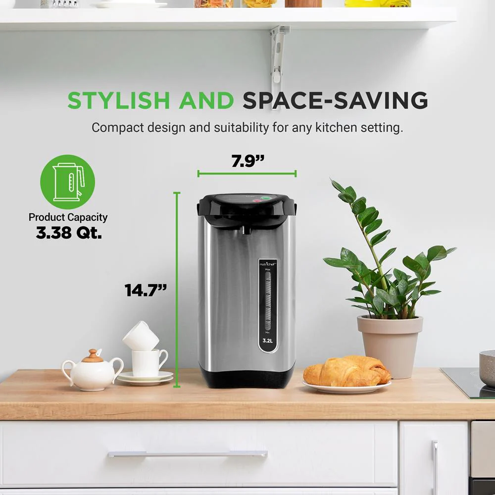 Electric Water Boiler - Quick Heating, Stainless Steel, 3.38 QT - Image 7